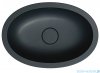 Omnires Shell M+ umywalka podblatowa 48x31 cm black lava mat SHELL480UPBLV